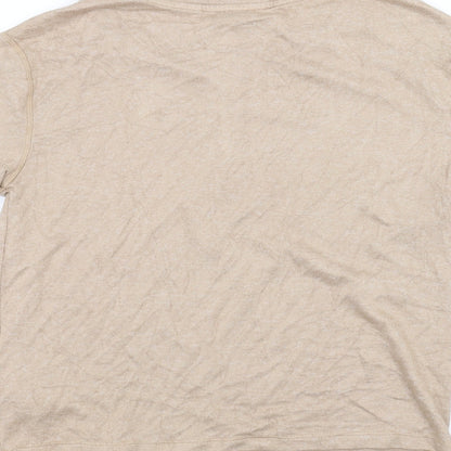 Womens UK Size S Marks and Spencer Brown Basic T-Shirt