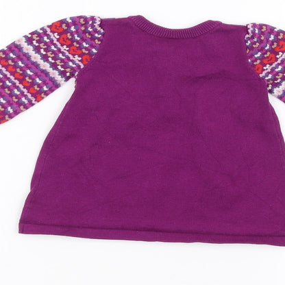 Mini Club Baby Purple   Pullover Jumper Size 0-3 Months