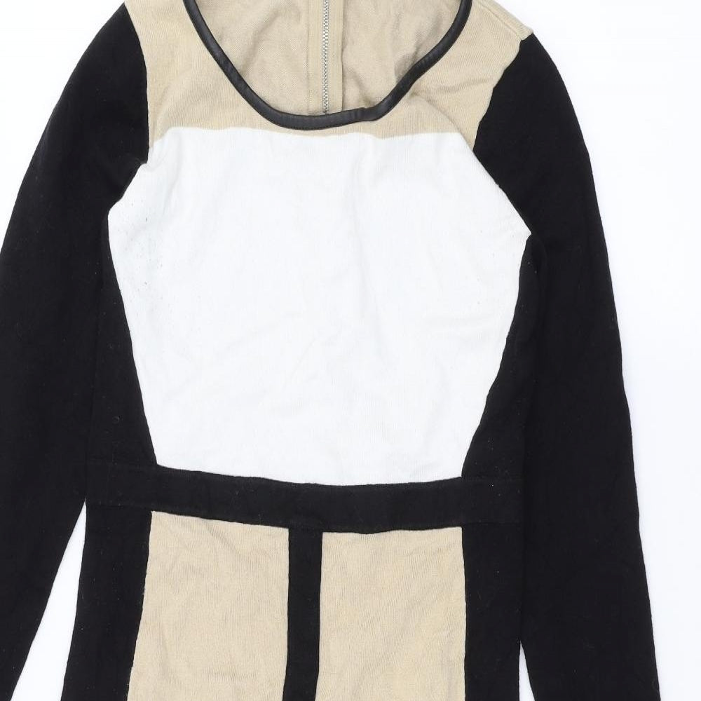 Oasis Womens Brown   Pencil Dress  Size S