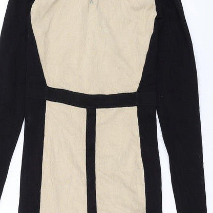 Oasis Womens Brown   Pencil Dress  Size S