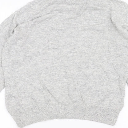 Womens UK Size L Country Club Grey Basic T-Shirt