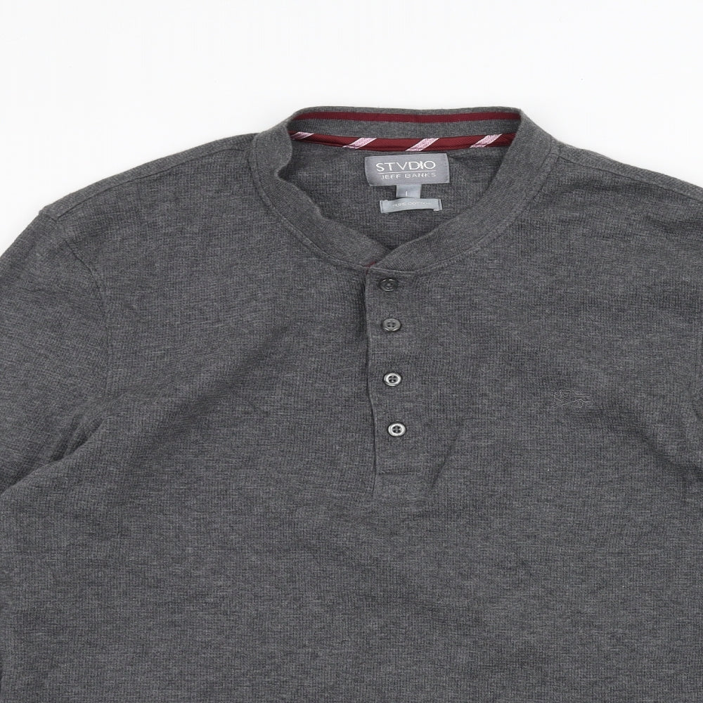 STVDIO Mens Grey   Pullover Jumper Size L