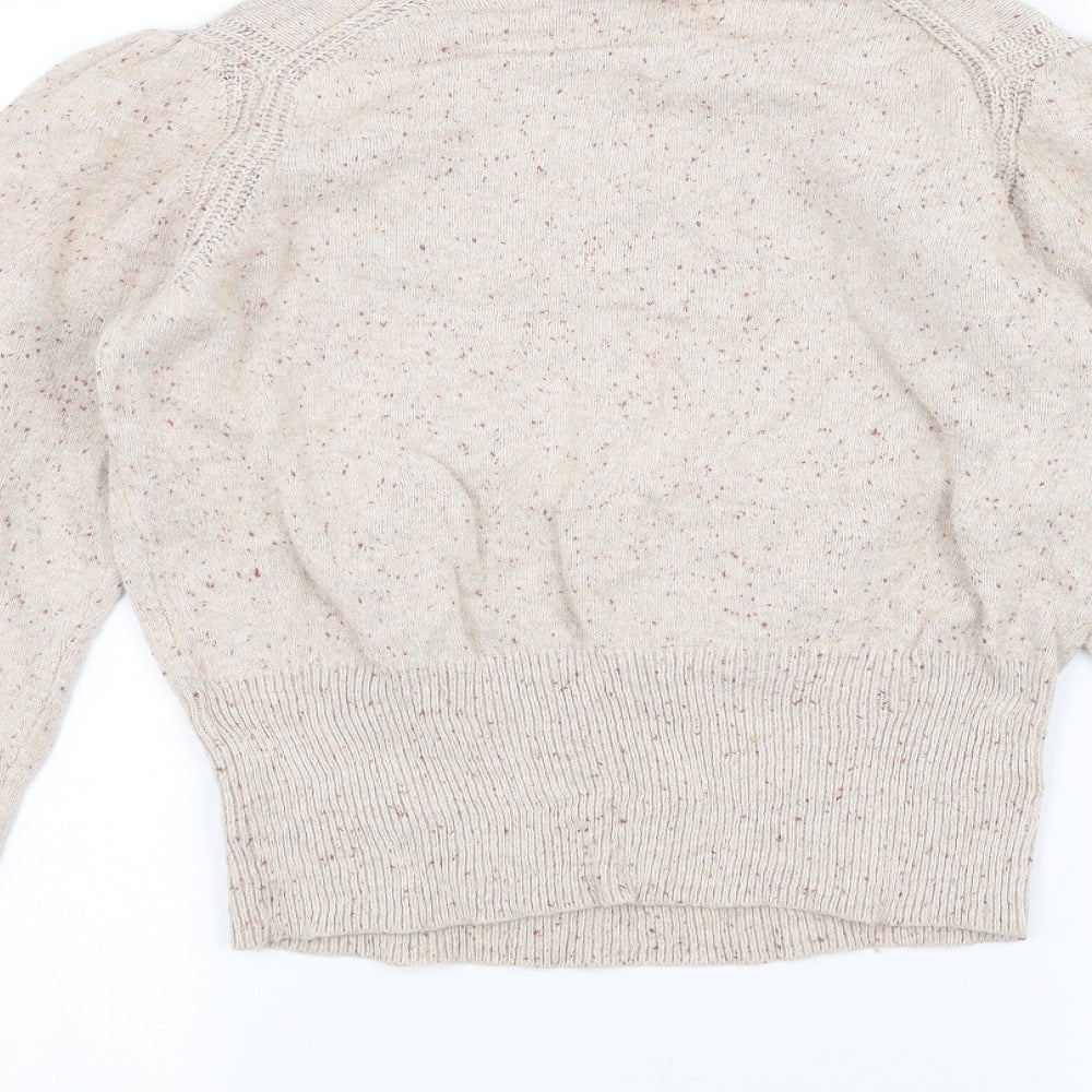 Womens UK Size 14 Per Una White Pullover Jumper