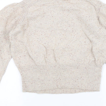 Womens UK Size 14 Per Una White Pullover Jumper