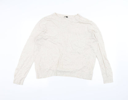 Womens UK Size 14 Papaya Beige Pullover Jumper