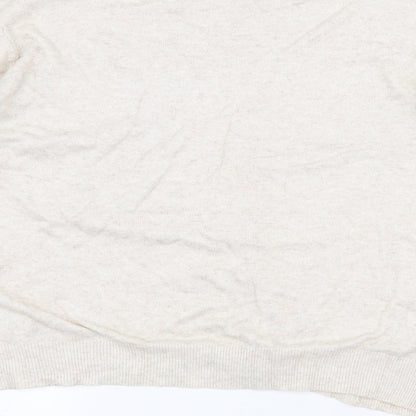 Womens UK Size 14 Papaya Beige Pullover Jumper