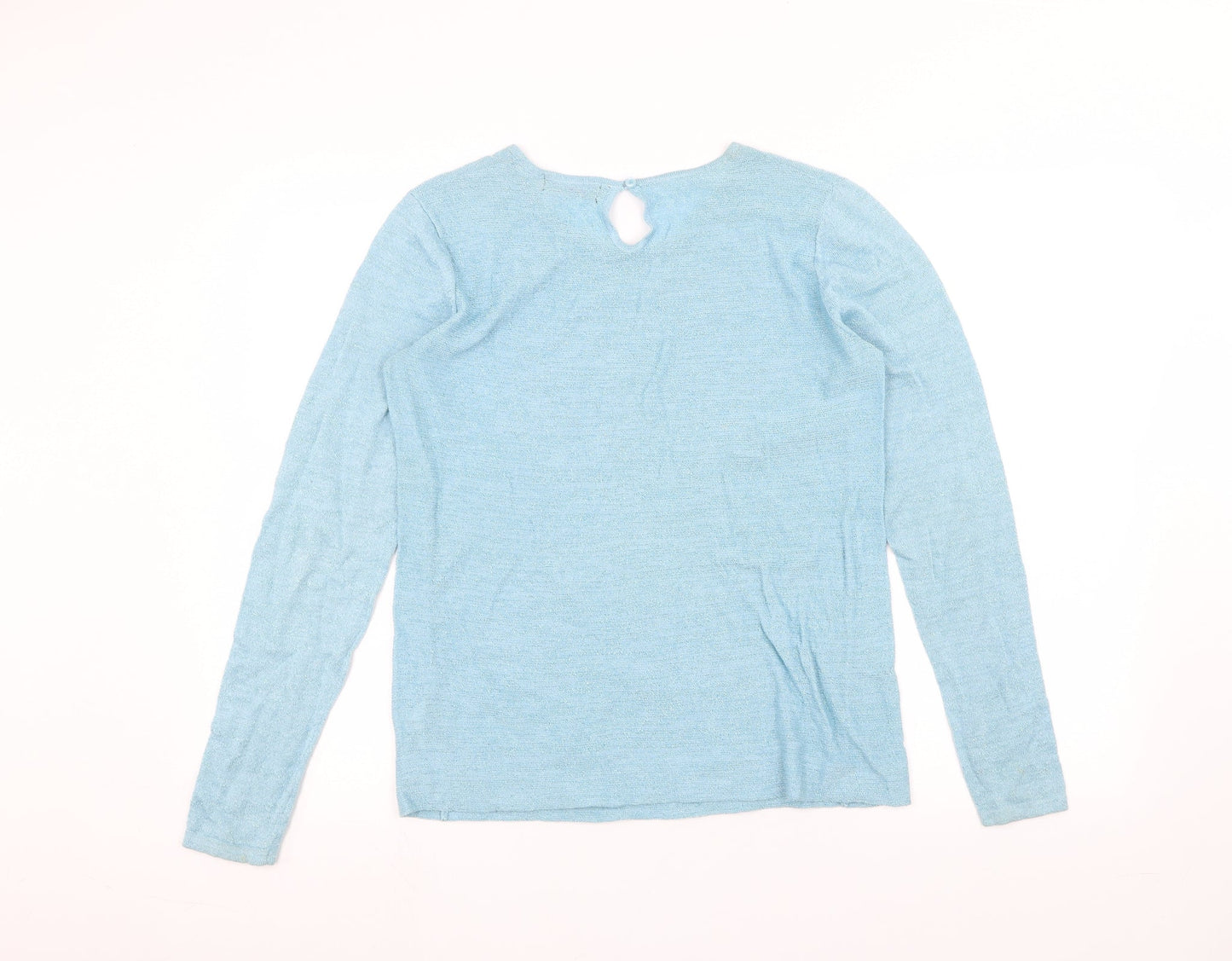 Womens UK Size M Savida Blue Basic T-Shirt