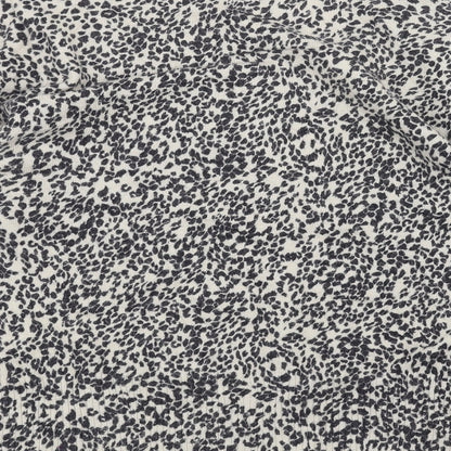 TU Womens White Animal Print  Cardigan Jumper Size 14