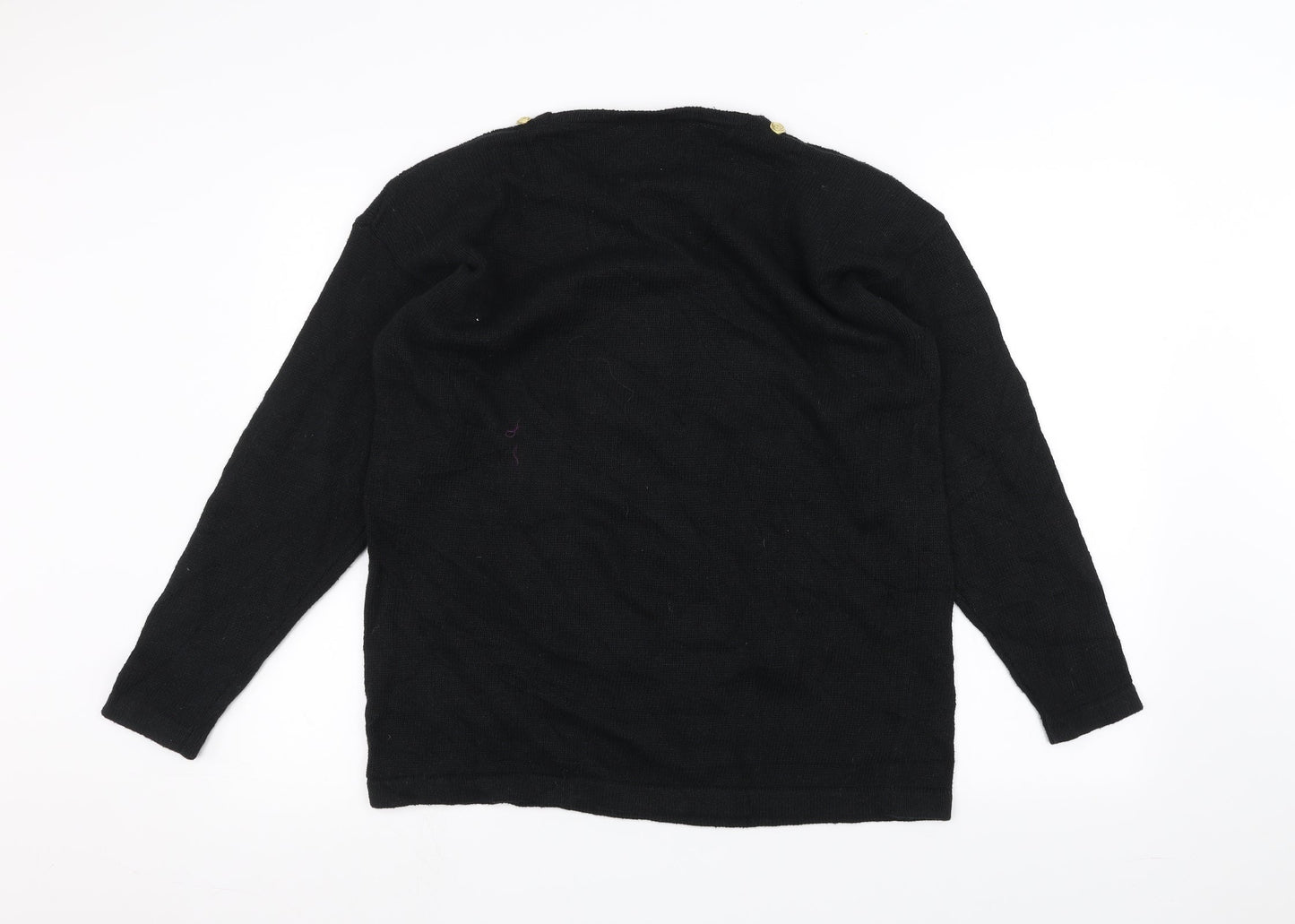 Sanco Womens Black   Pullover Jumper One Size