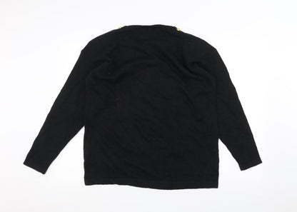 Sanco Womens Black   Pullover Jumper One Size