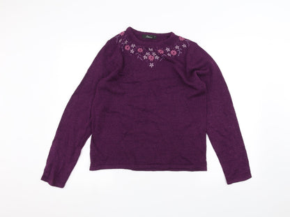 BM Womens Purple   Pullover Jumper Size S