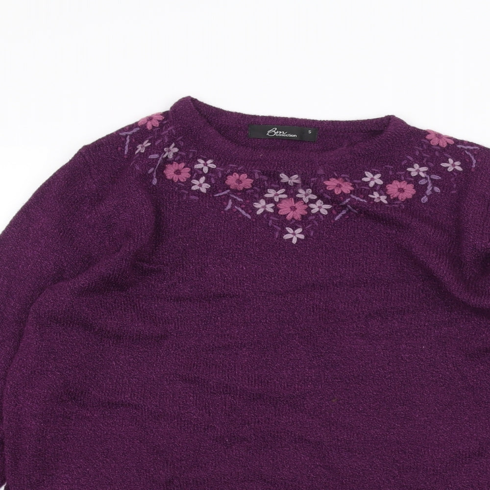 BM Womens Purple   Pullover Jumper Size S