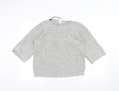 Womens UK Size S H&M Grey Pullover Jumper