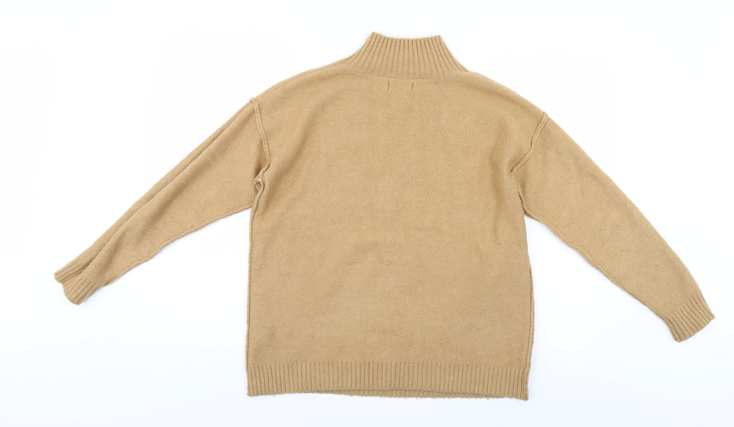 Primark Womens Beige   Henley Jumper Size 8