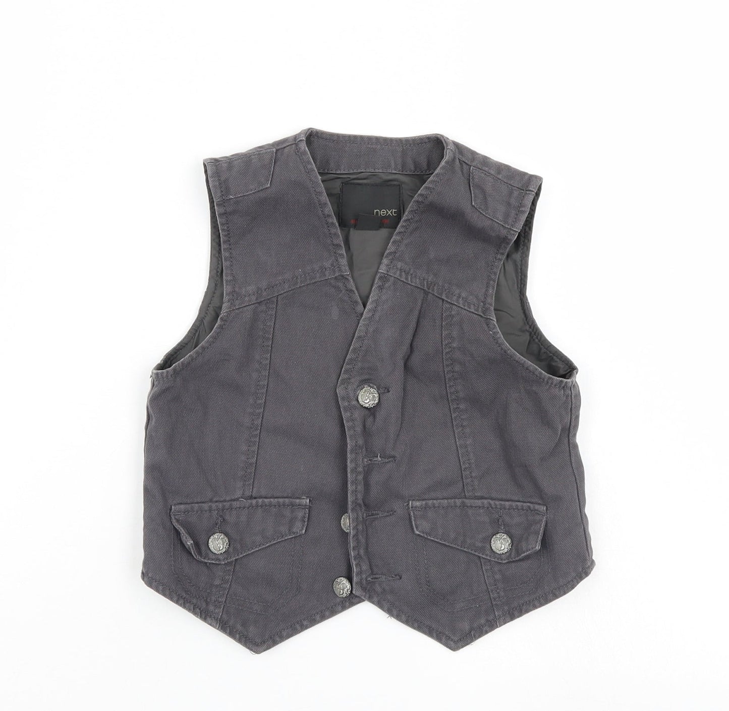 NEXT Boys Brown  Denim Basic Dress Shirt Size 3 Years  - Waistcoast