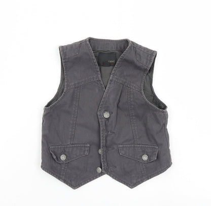 NEXT Boys Brown  Denim Basic Dress Shirt Size 3 Years  - Waistcoast