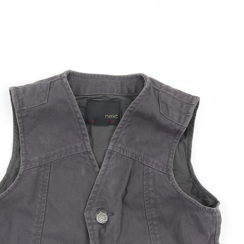 NEXT Boys Brown  Denim Basic Dress Shirt Size 3 Years  - Waistcoast