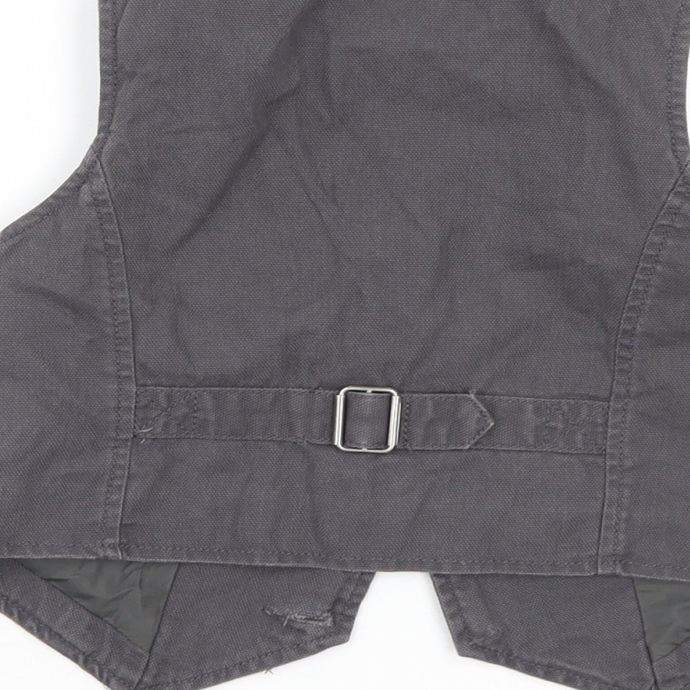 NEXT Boys Brown  Denim Basic Dress Shirt Size 3 Years  - Waistcoast