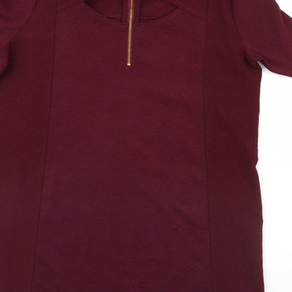 Warehouse Womens Purple   Shift  Size 14