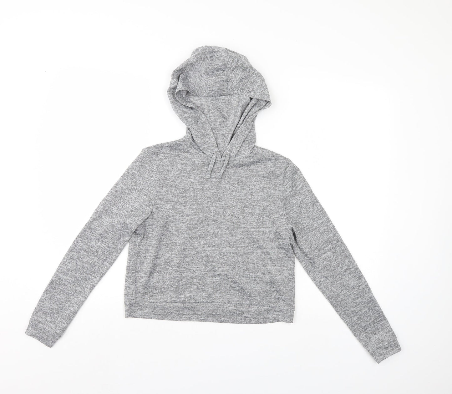 915 Girls Grey   Pullover Hoodie Size 10-11 Years
