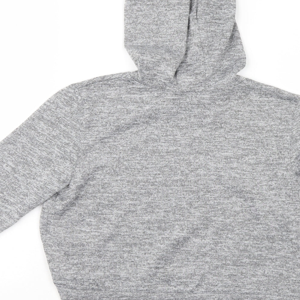 915 Girls Grey   Pullover Hoodie Size 10-11 Years