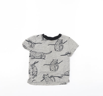 MY K Boys Grey   Basic T-Shirt Size 12-18 Months