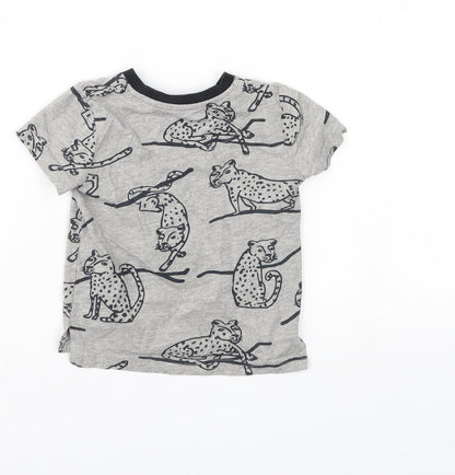 MY K Boys Grey   Basic T-Shirt Size 12-18 Months