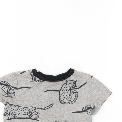 MY K Boys Grey   Basic T-Shirt Size 12-18 Months