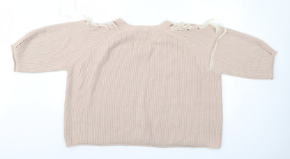 Womens UK Size  JCL Pink Pullover Jumper