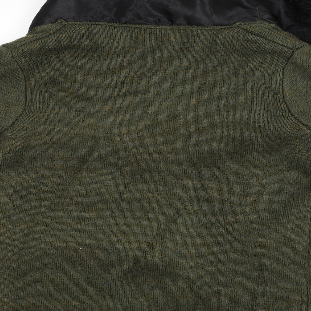 Womens UK Size 8 River Island Green Cardigan Jumper