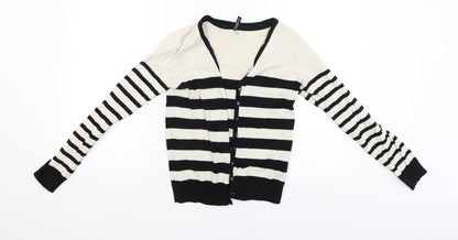 Womens UK Size 38 Divided Black Cardigan Jumper