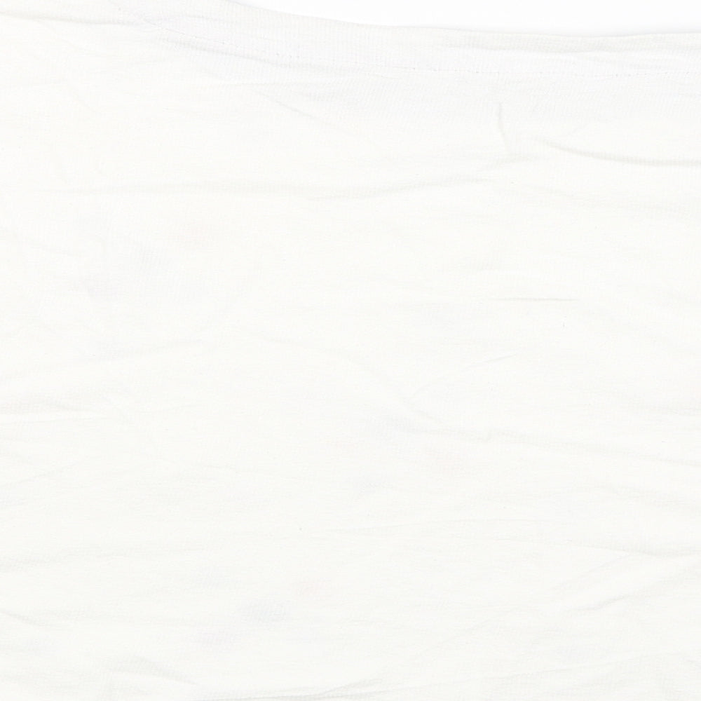 Womens UK Size M Night Owl White Pullover Jumper