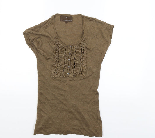 Fenn Wright Manson Womens Brown   Pullover Jumper Size 8