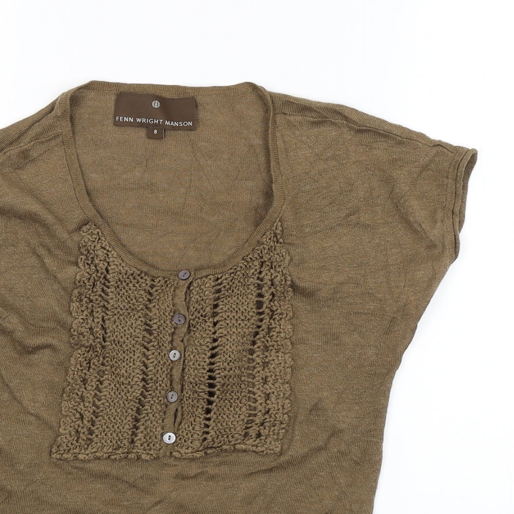 Fenn Wright Manson Womens Brown   Pullover Jumper Size 8