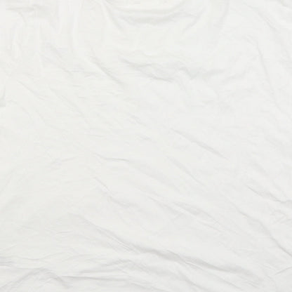 Womens UK Size 18 Day dreams White Basic T-Shirt