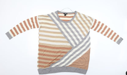 Womens UK Size L H&M Beige Pullover Jumper