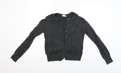 Womens UK Size S H&M Grey Cardigan Jumper