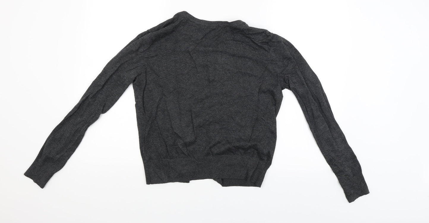Womens UK Size S H&M Grey Cardigan Jumper