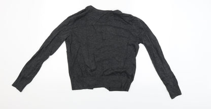 Womens UK Size S H&M Grey Cardigan Jumper