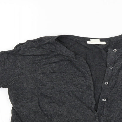 Womens UK Size S H&M Grey Cardigan Jumper