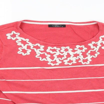 Womens UK Size M BM Pink Pullover Jumper