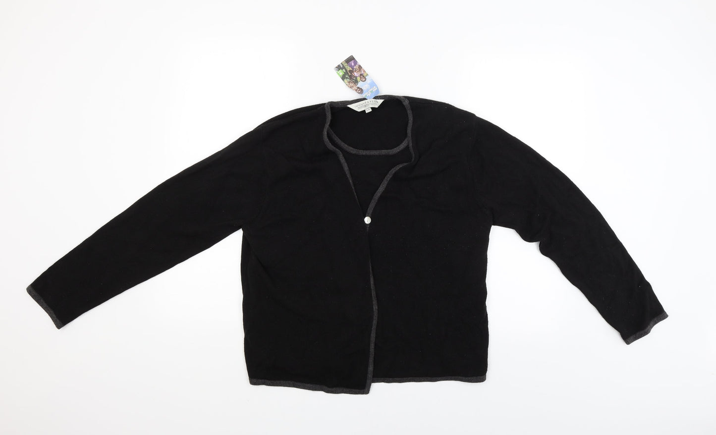 Womens UK Size S Carolyn Taylor Black Pullover Jumper