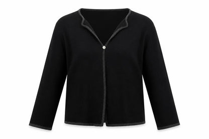 Womens UK Size S Carolyn Taylor Black Pullover Jumper