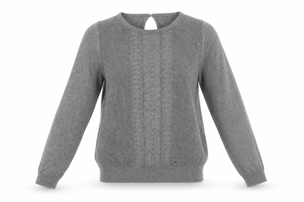 Womens UK Size M Mango Grey Pullover Jumper