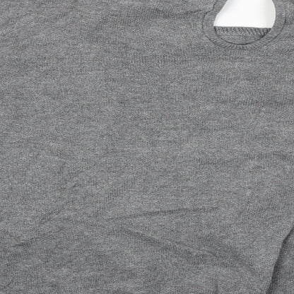 Womens UK Size M Mango Grey Pullover Jumper