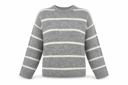 Womens UK Size S Divided Grey Pullover Jumper
