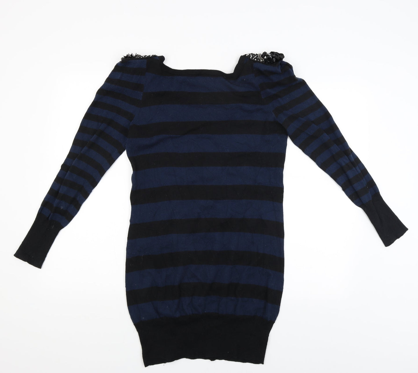 Womens UK Size 10 E-vie Blue Pullover Jumper
