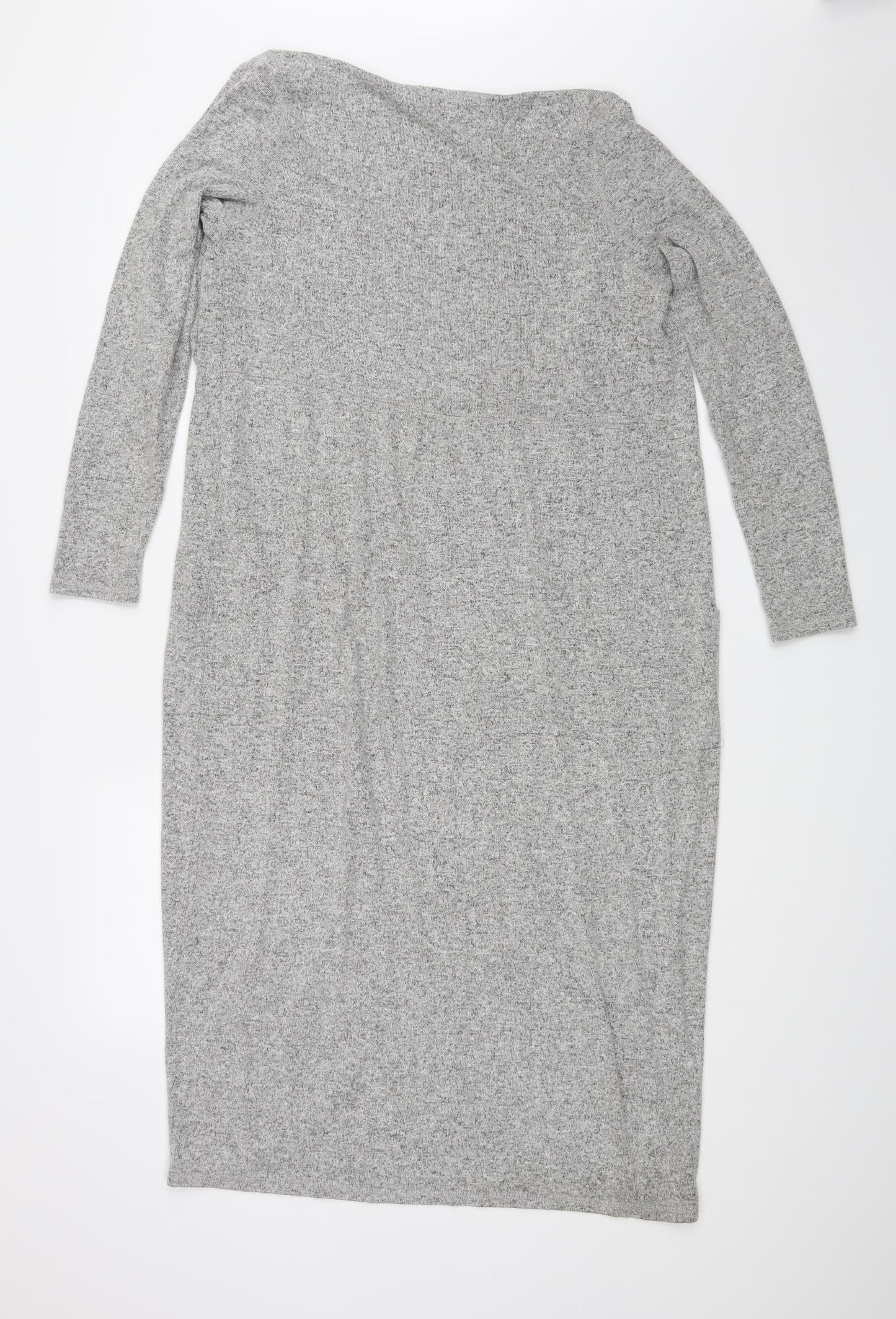 Womens UK Size S Cream Grey Wrap Blouse
