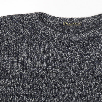 P G Field Mens Blue   Pullover Jumper