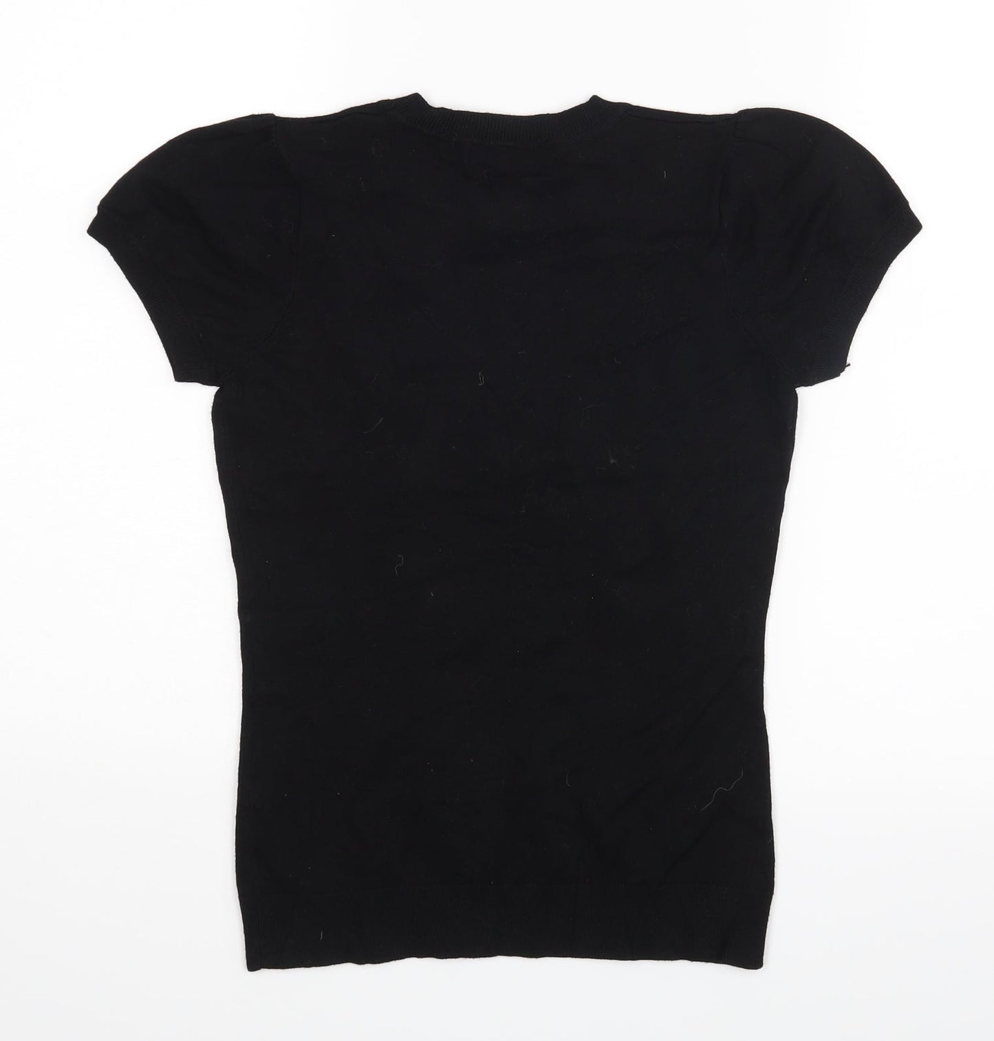 Monton Womens Black   Basic Blouse Size S